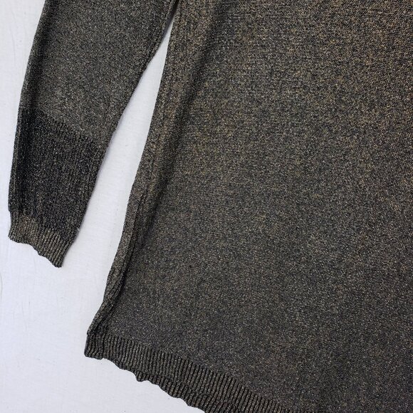 Elegantissimo Firenze Longline Cardigan Duster Metallic Knit size L Lagenlook - Picture 10 of 10